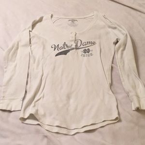 Notre Dame white long sleeve